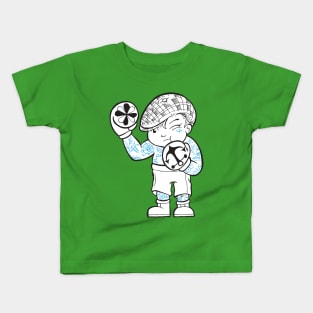 Silver Shamrock Tattoo Company Irish Boxing Tattooed Kewpie Kids T-Shirt